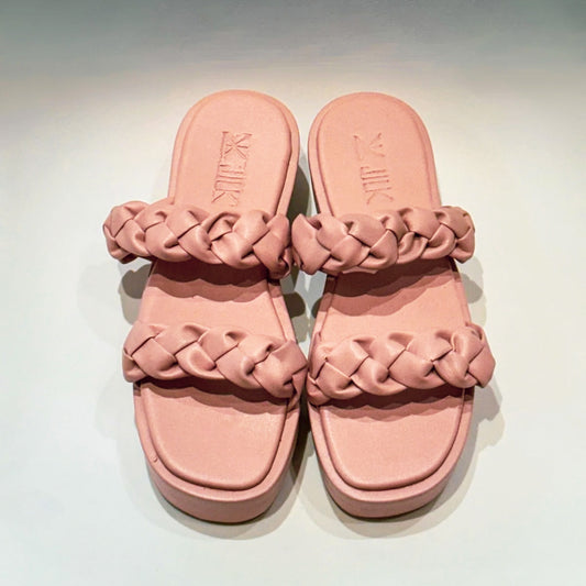 KIKO SLIDE SANDALS - BABY PINK