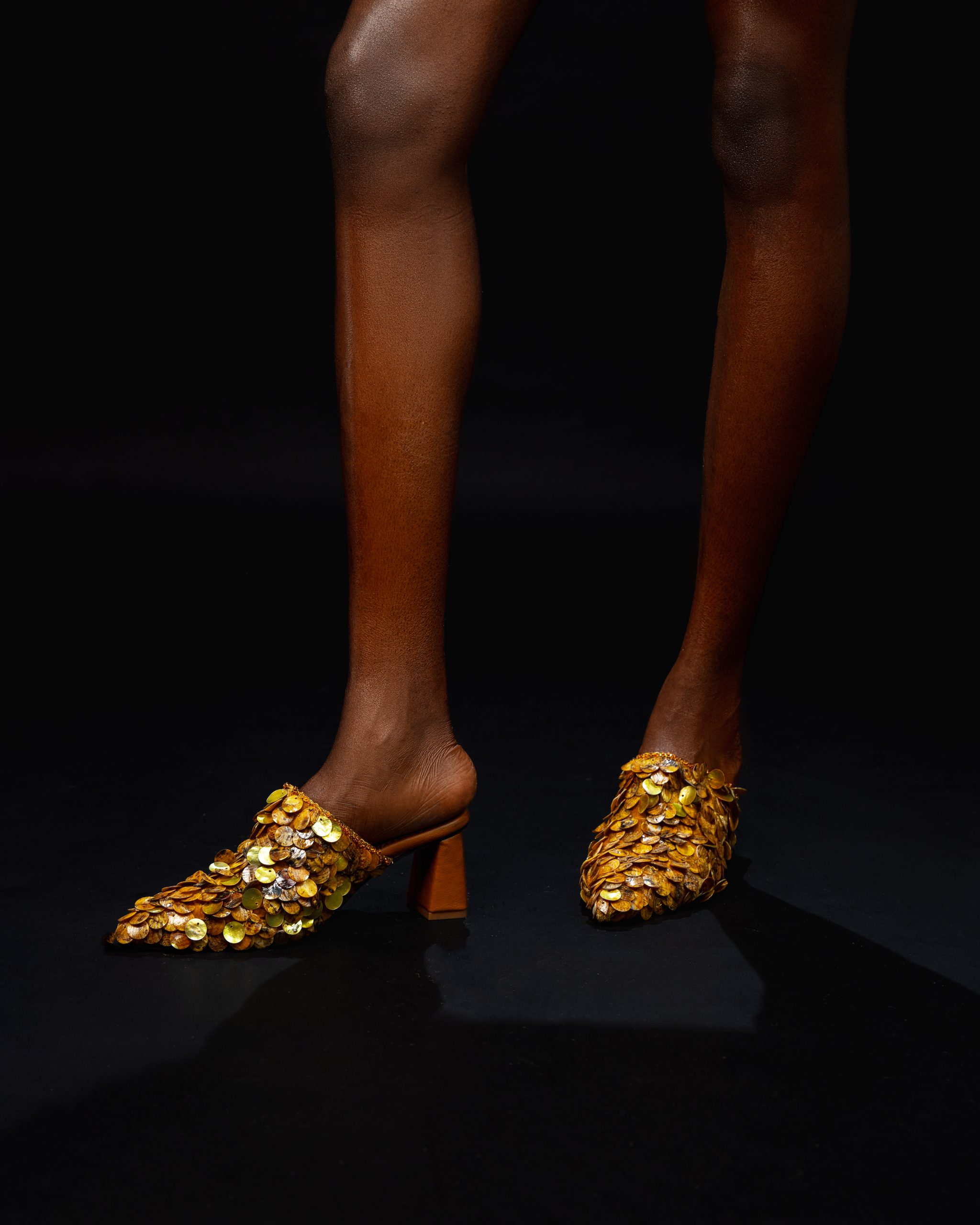 AJORE SHELL COVERED MULES - Image 3