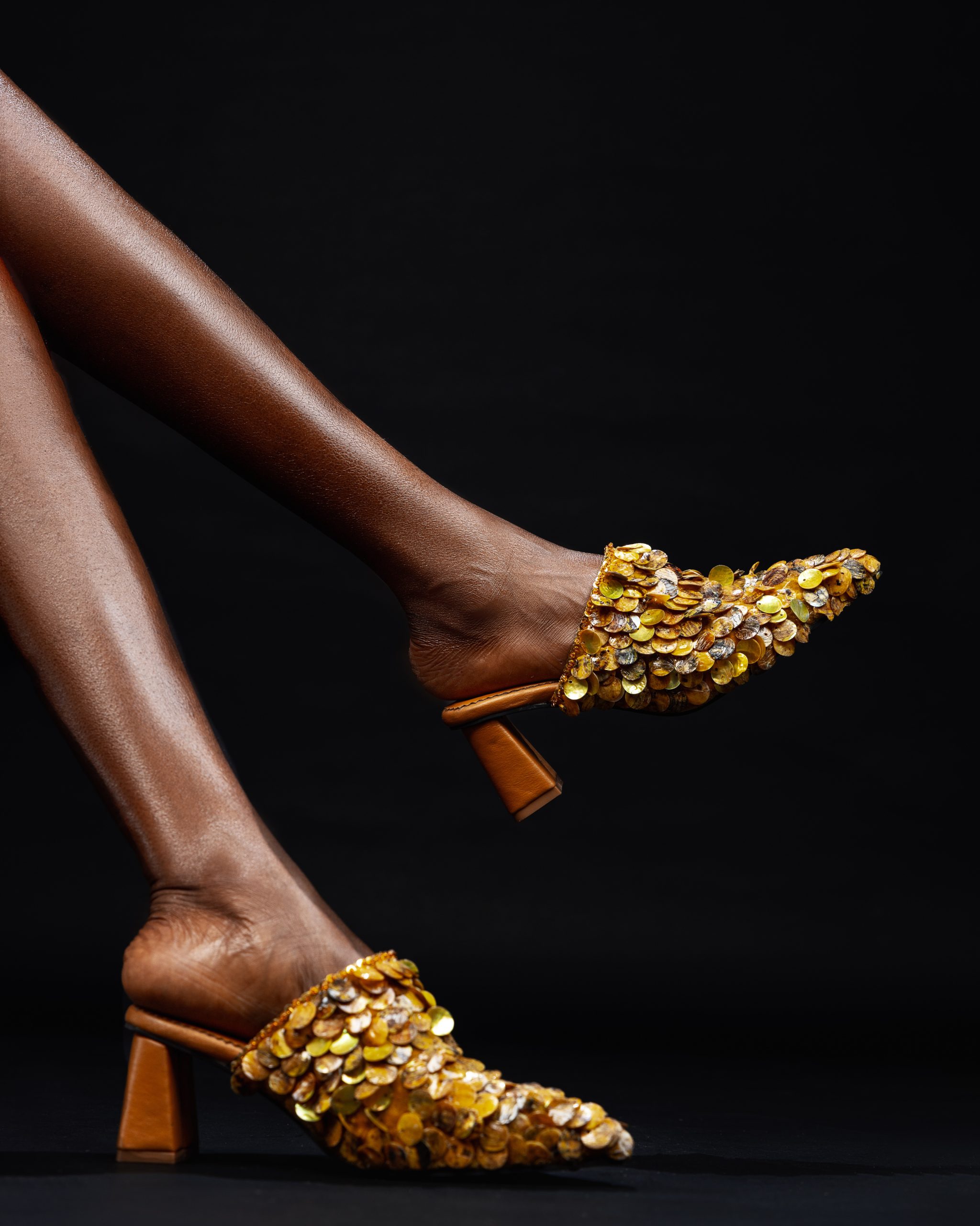 AJORE SHELL COVERED MULES